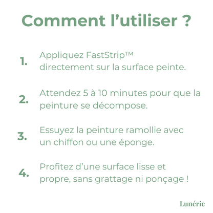 50% DE RÉDUCTION I FastStrip™ Décapant Peinture