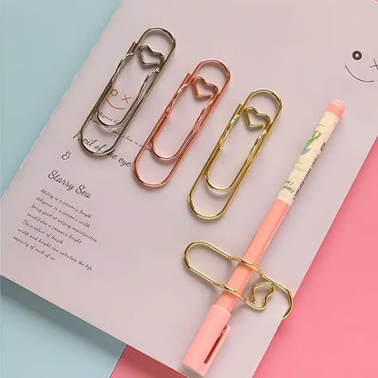 Dernier Jour -50% | CharmClip™ Clips stylés en forme de cœur pour stylos (6 pièces)