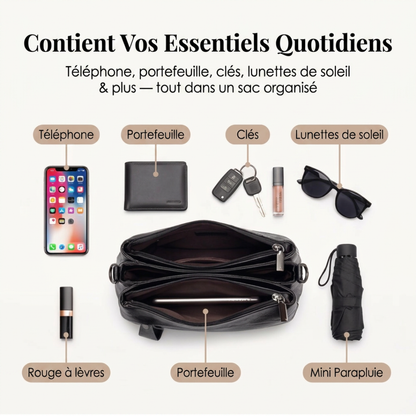 Dernier Jour -50% | Avery™ Sac bandoulière en cuir souple