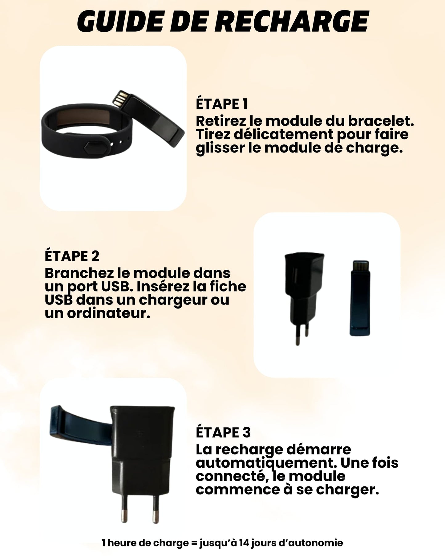 RiseBand™ Bracelet Réveil Vibrant Silencieux