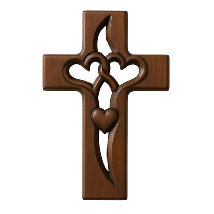 Dernier Jour -50% | EternalFaith™ Décoration murale en forme de croix avec cœur
