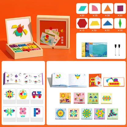 Dernier Jour -50% | BuildiFun™ Jeu de puzzle magnétique en bois